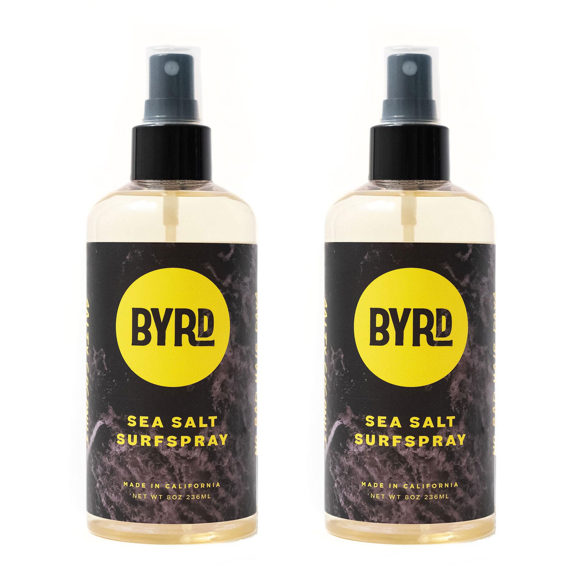 BYRD Sea Salt Surfspray – Salty Coconut Scent, Texturizing & Volumizing Sea Salt Spray for Men, 8 oz, Pack of 2