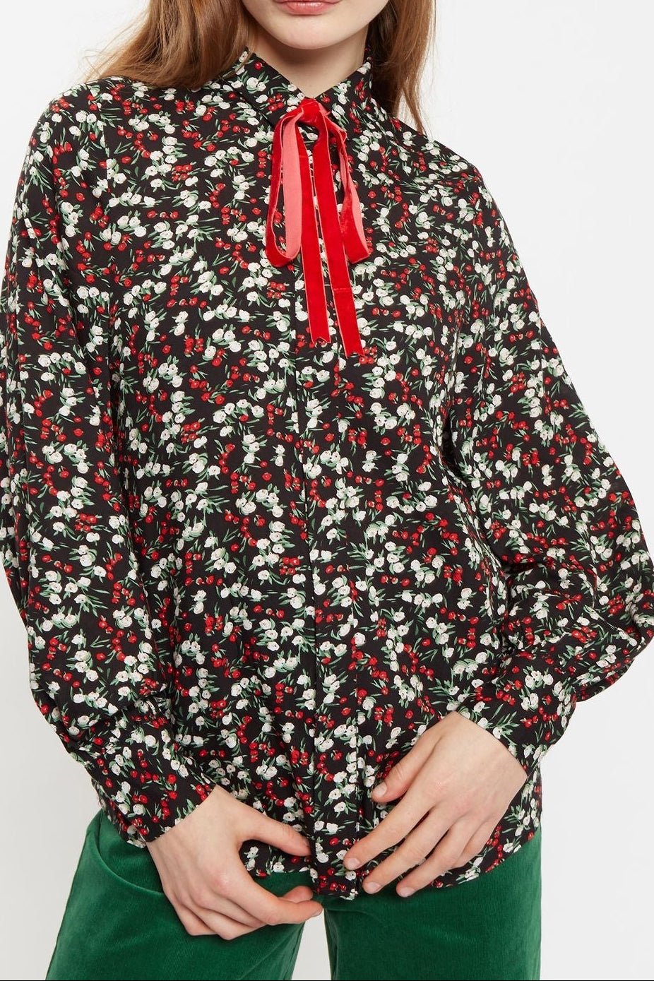 Louche Byron Jolly Ditsy Print Long Sleeve Shirt