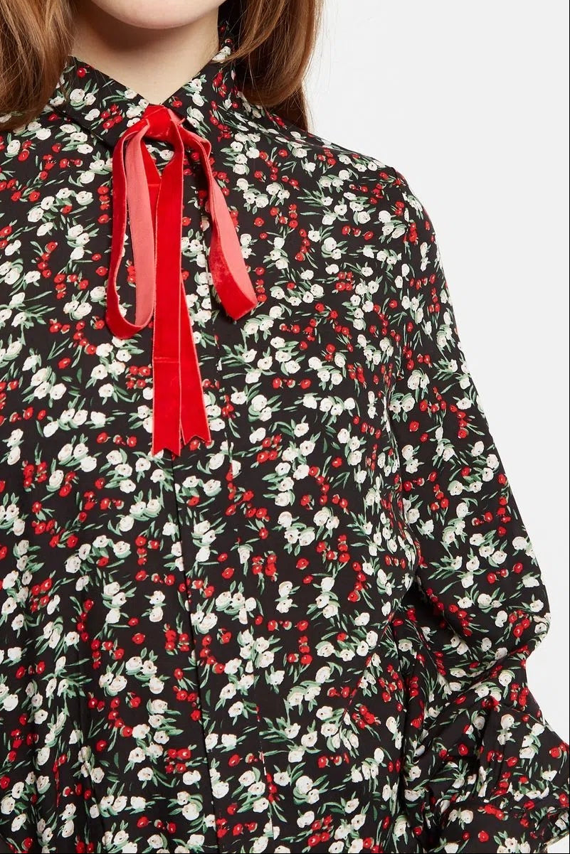 Louche Byron Jolly Ditsy Print Long Sleeve Shirt