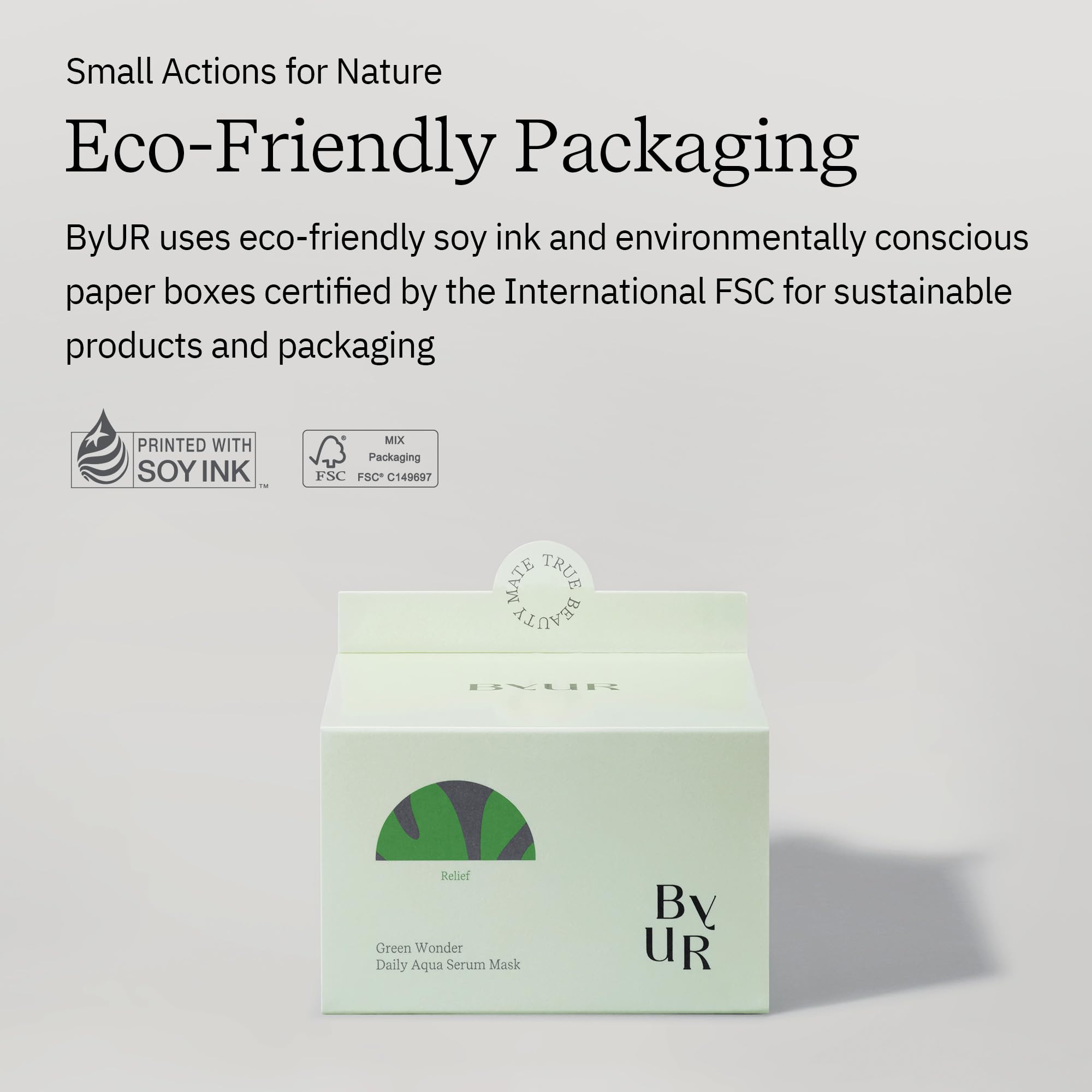 ByUR Green Wonder Daily Aqua Serum Mask (30 Count) – Hydrating, Soothing, Pore Tightening | Vegan K-Beauty