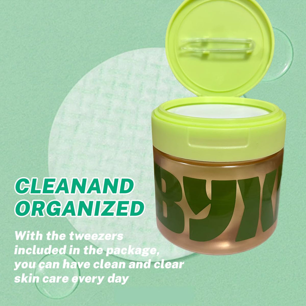 BYXE Snail Mucin Toning Polish Pads – 100 Count | Korean Skincare with Niacinamide, Peptides & Centella