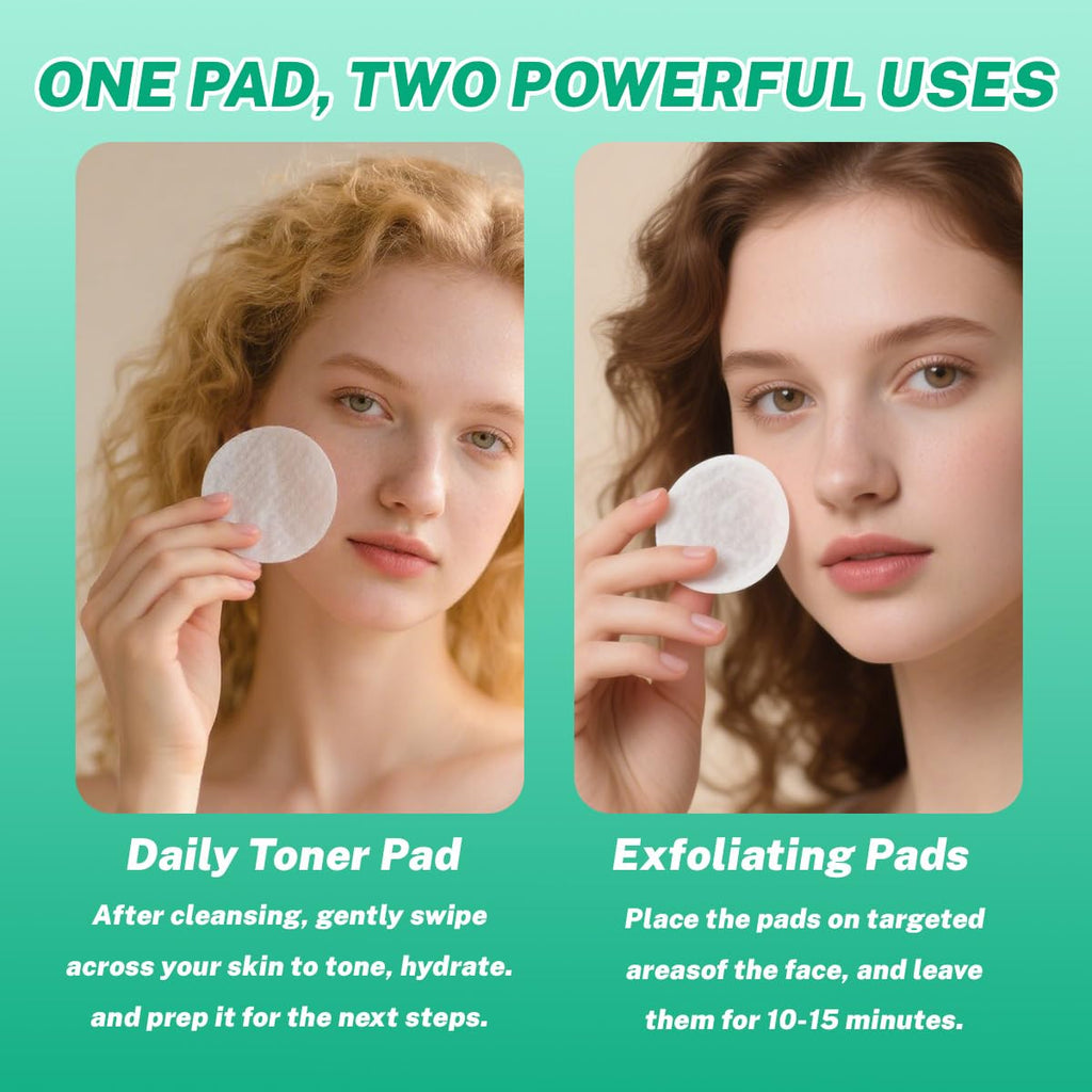 BYXE Snail Mucin Toning Polish Pads – 100 Count | Korean Skincare with Niacinamide, Peptides & Centella
