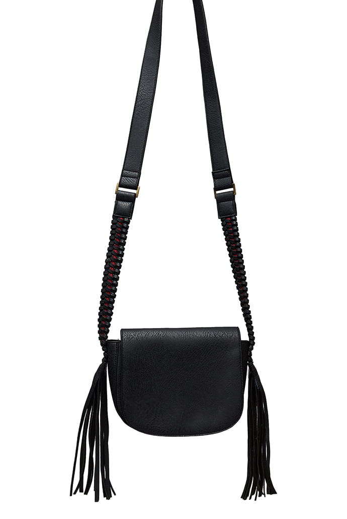 Louche Clay Saddle Bag With Tassel Detail
