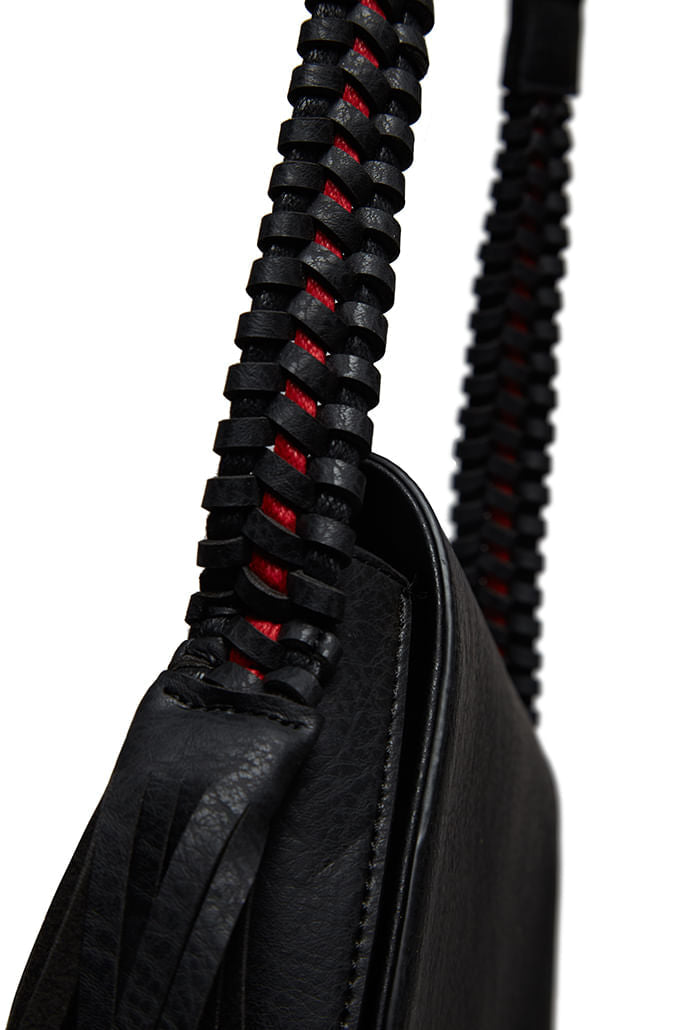 Louche Clay Saddle Bag With Tassel Detail