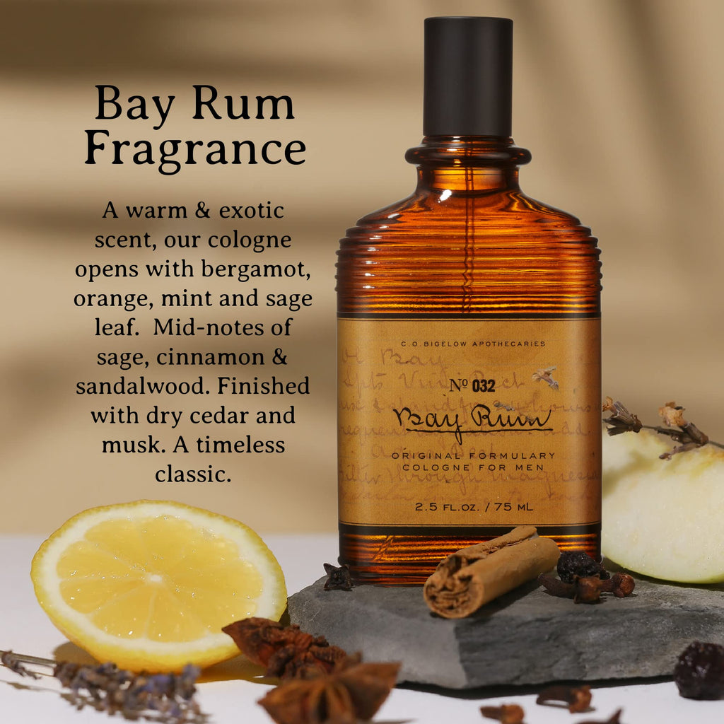 C.O. Bigelow Bay Rum Aluminum-Free Deodorant for Men – Citrus & Spice Gel Stick 2.5 oz