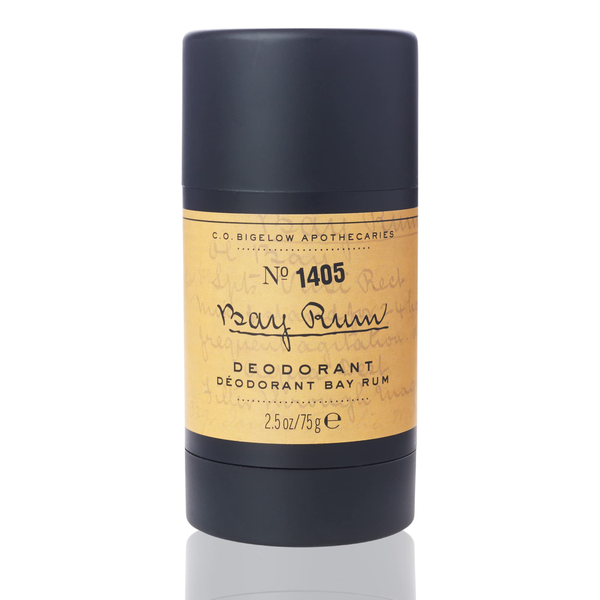 C.O. Bigelow Bay Rum Aluminum-Free Deodorant for Men – Citrus & Spice Gel Stick 2.5 oz