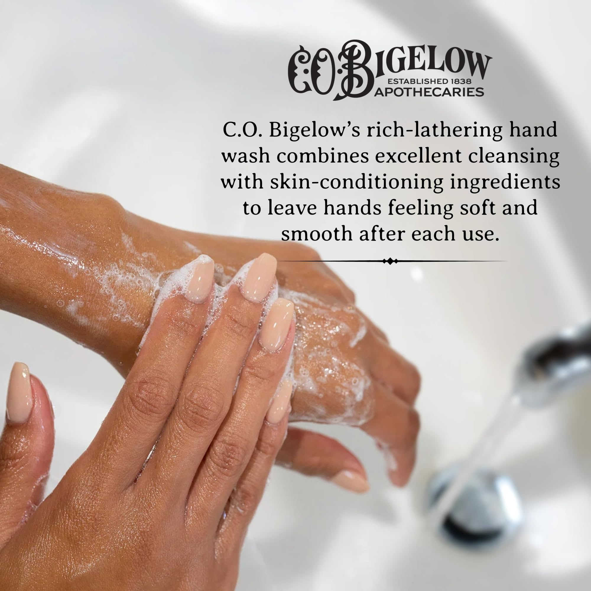 C.O. Bigelow Bergamot Hand Wash – Moisturizing Liquid Soap with Shea Butter & Aloe, 10.5 Fl Oz