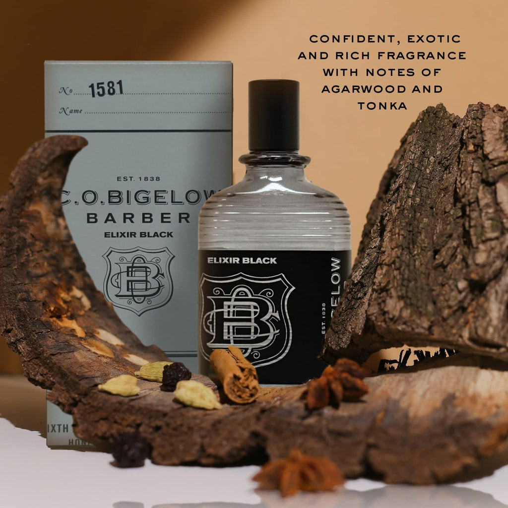 C.O. Bigelow Elixir Black Cologne for Men – Musk & Vanilla, Long-Lasting Fragrance (2.5 Fl Oz)
