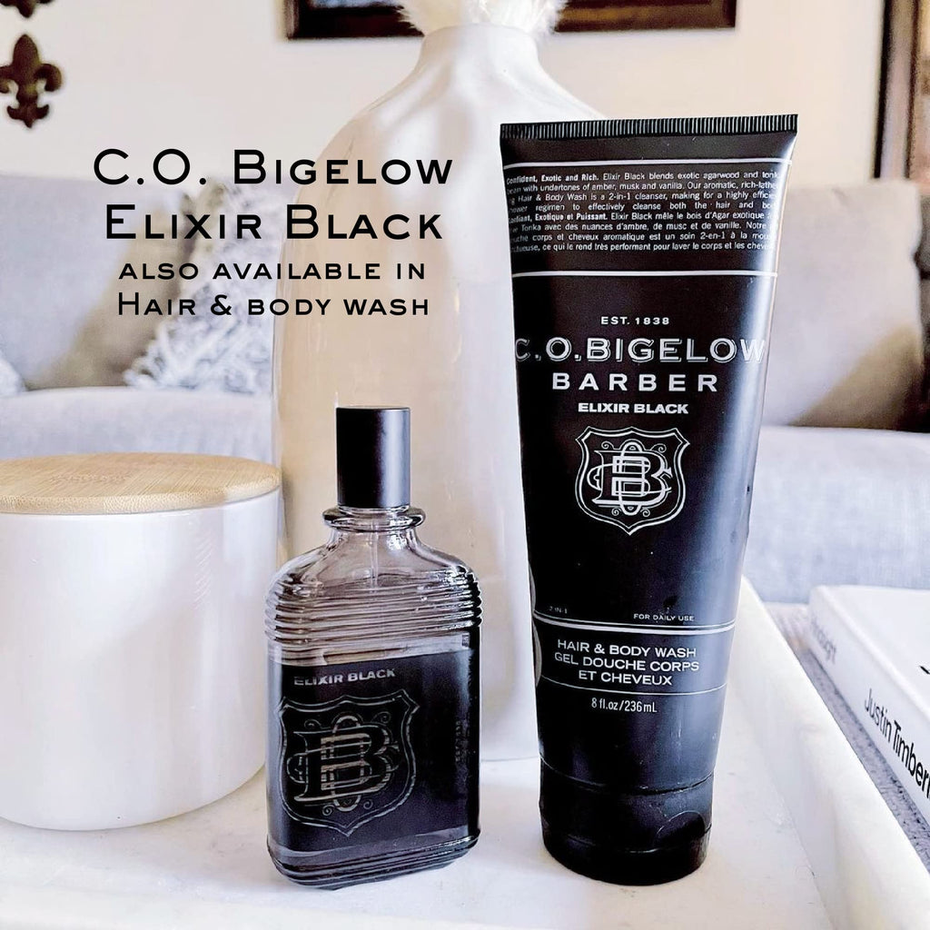 C.O. Bigelow Elixir Black Cologne for Men – Musk & Vanilla, Long-Lasting Fragrance (2.5 Fl Oz)