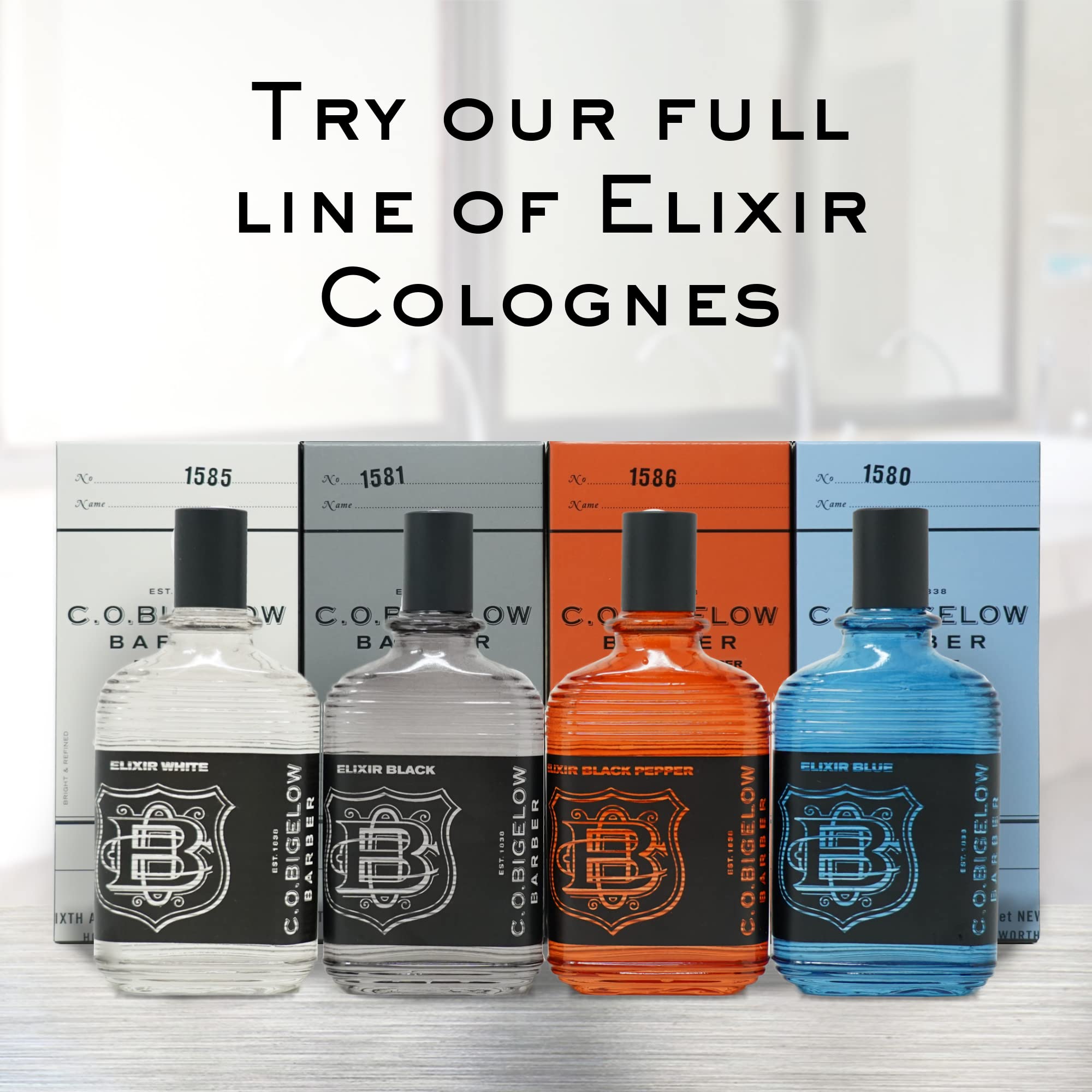 C.O. Bigelow Elixir Black Cologne for Men – Musk & Vanilla, Long-Lasting Fragrance (2.5 Fl Oz)