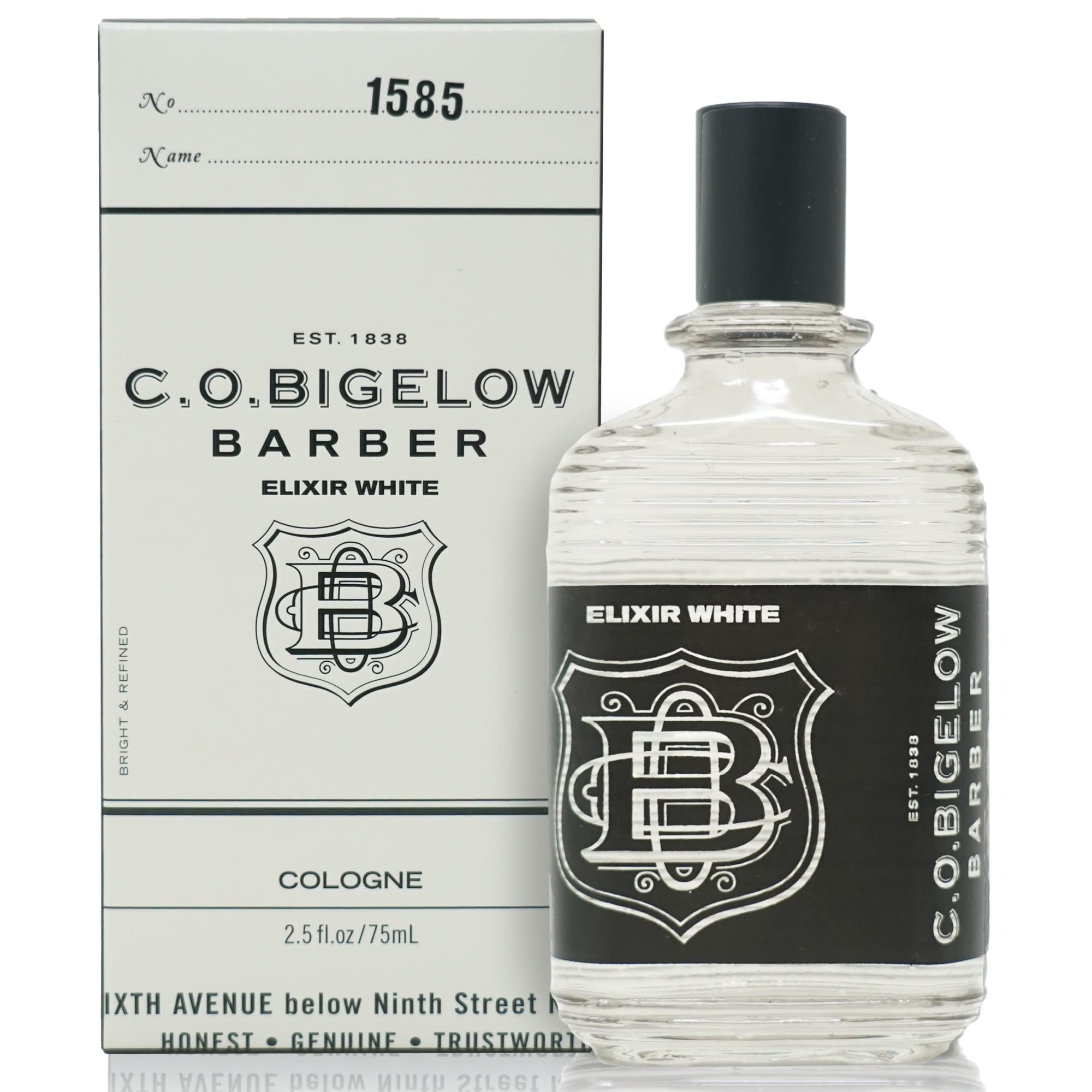 C.O. Bigelow Elixir White Cologne for Men – Long-Lasting Citrus & Spice, 2.5 fl oz