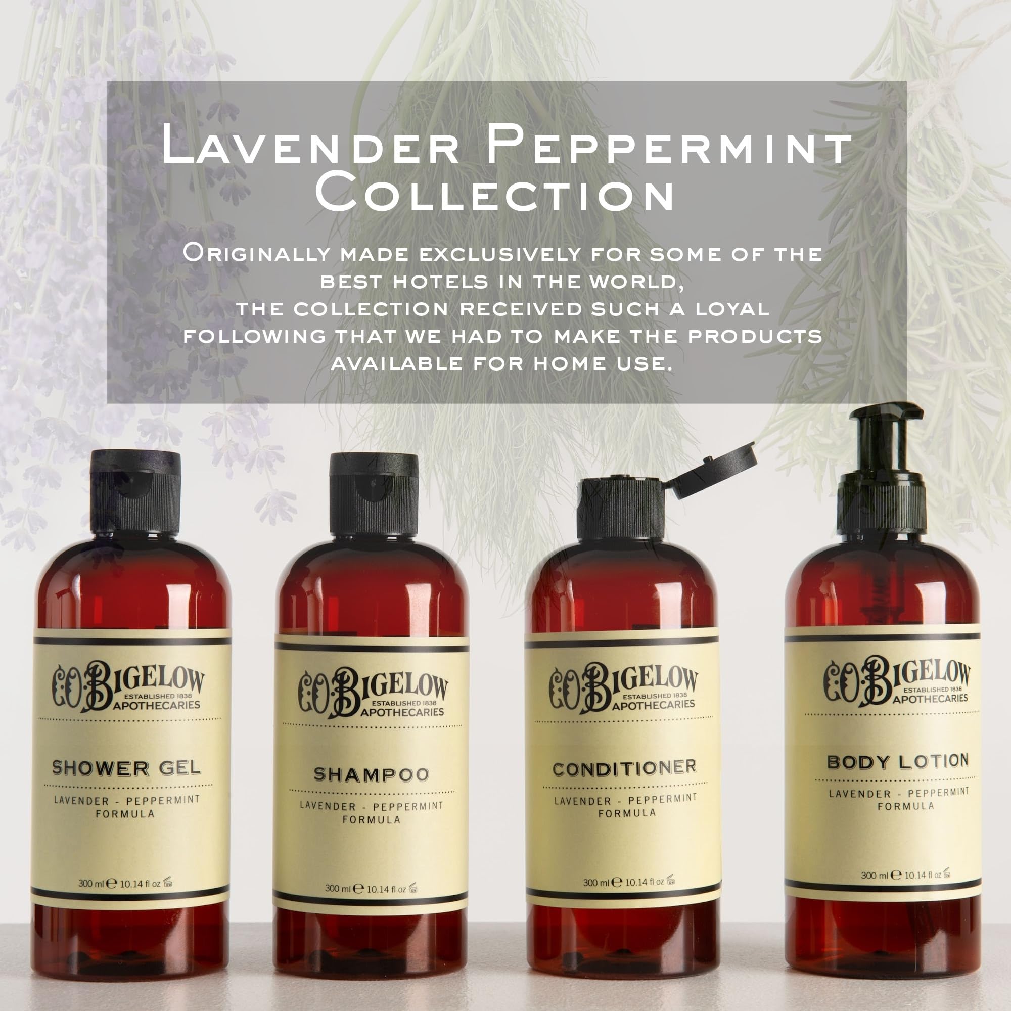 C.O. Bigelow Lavender Peppermint Body Lotion – Deep Moisture with Aloe & Shea (10.4 oz)