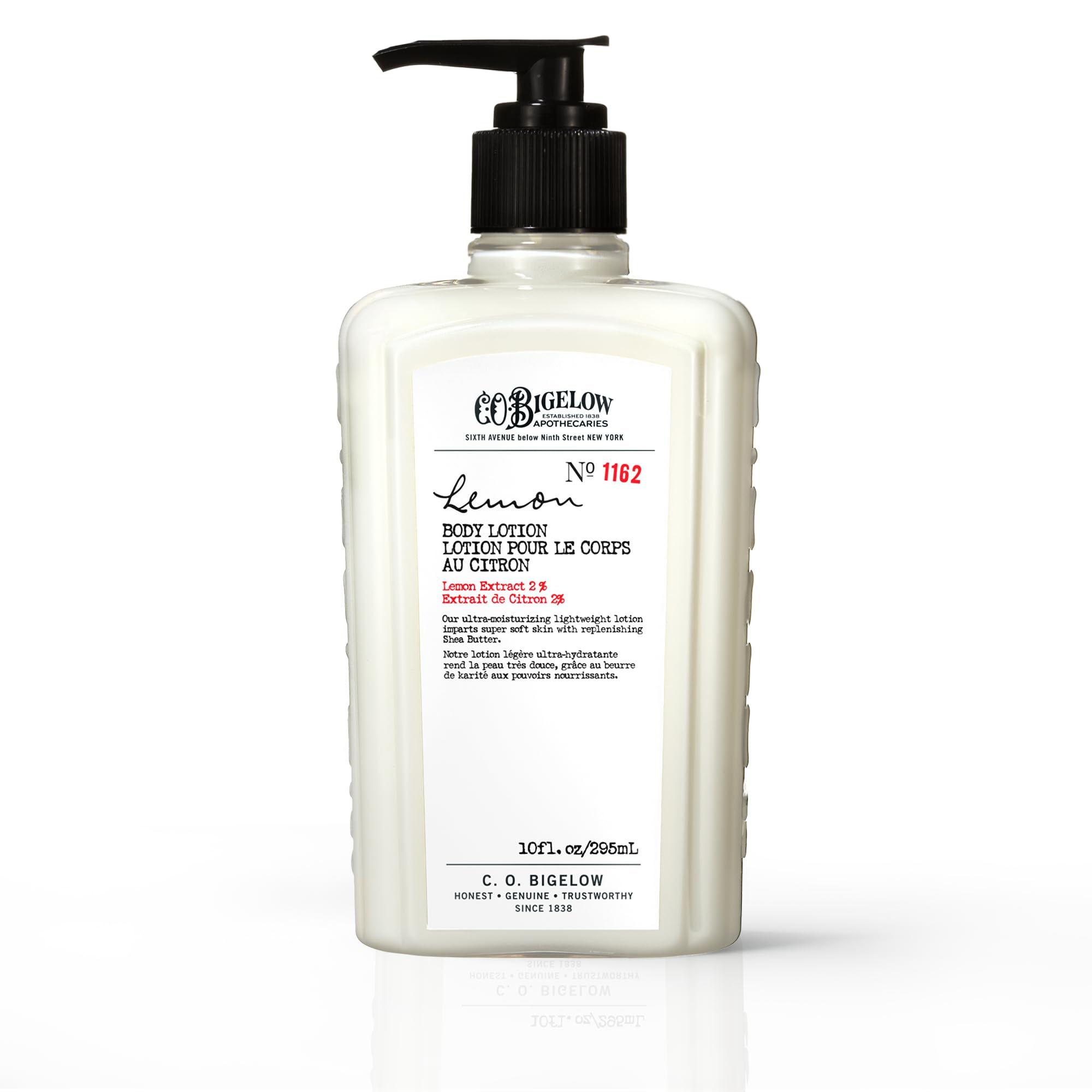 C.O. Bigelow Lemon Body Lotion – Moisturizing Lotion for Dry Skin with Shea Butter & Lemon Extract, 10 fl oz