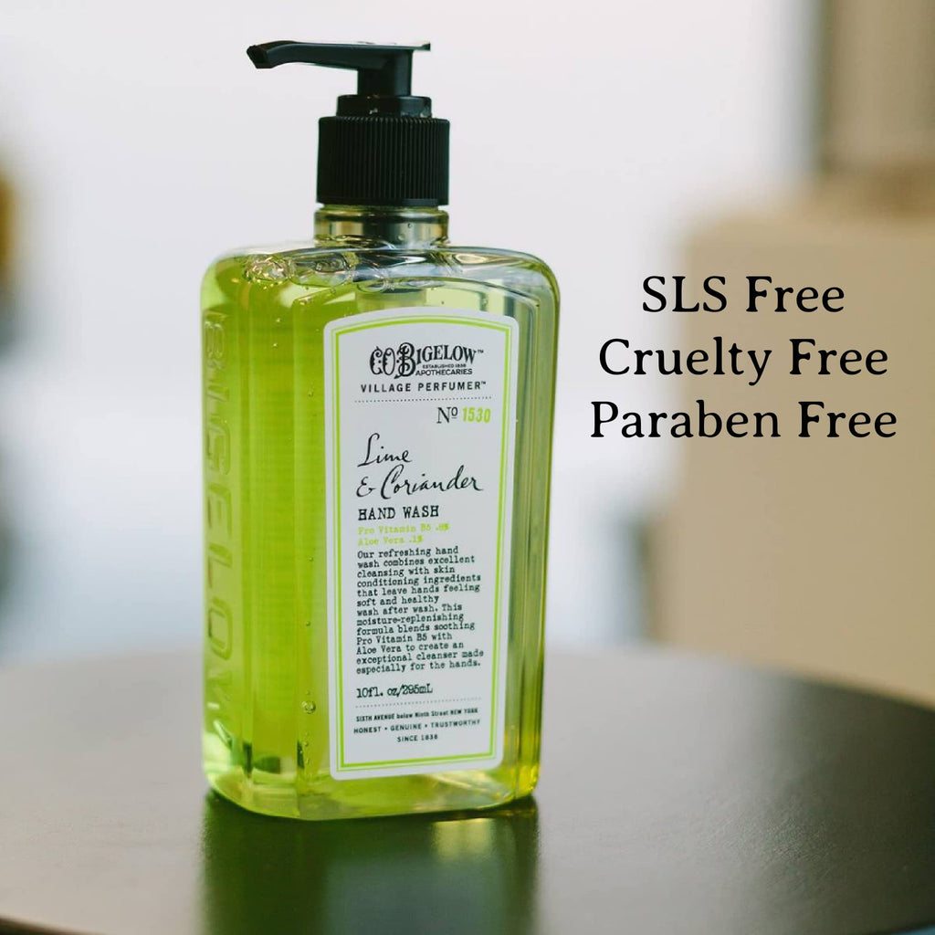 C.O. Bigelow Lime Coriander Apothecary Duo – Hand Wash & Body Lotion Gift Set, 10 oz Each