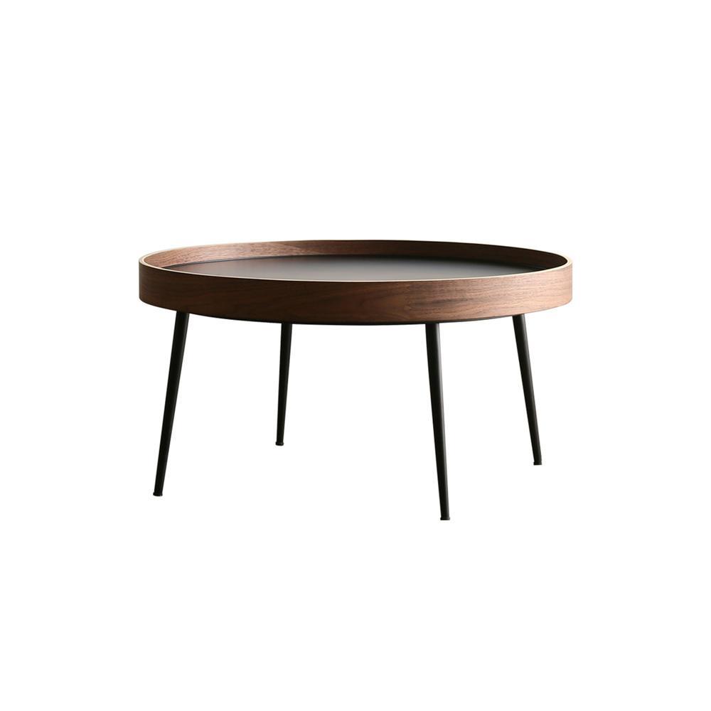 C163 Nesting Coffee Table Set, Oak & Black