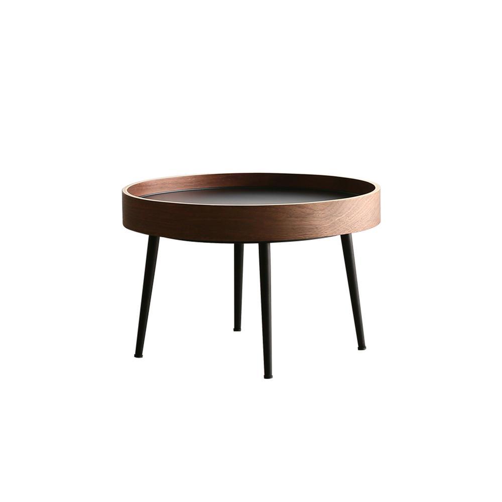 C163 Nesting Coffee Table Set, Oak & Black