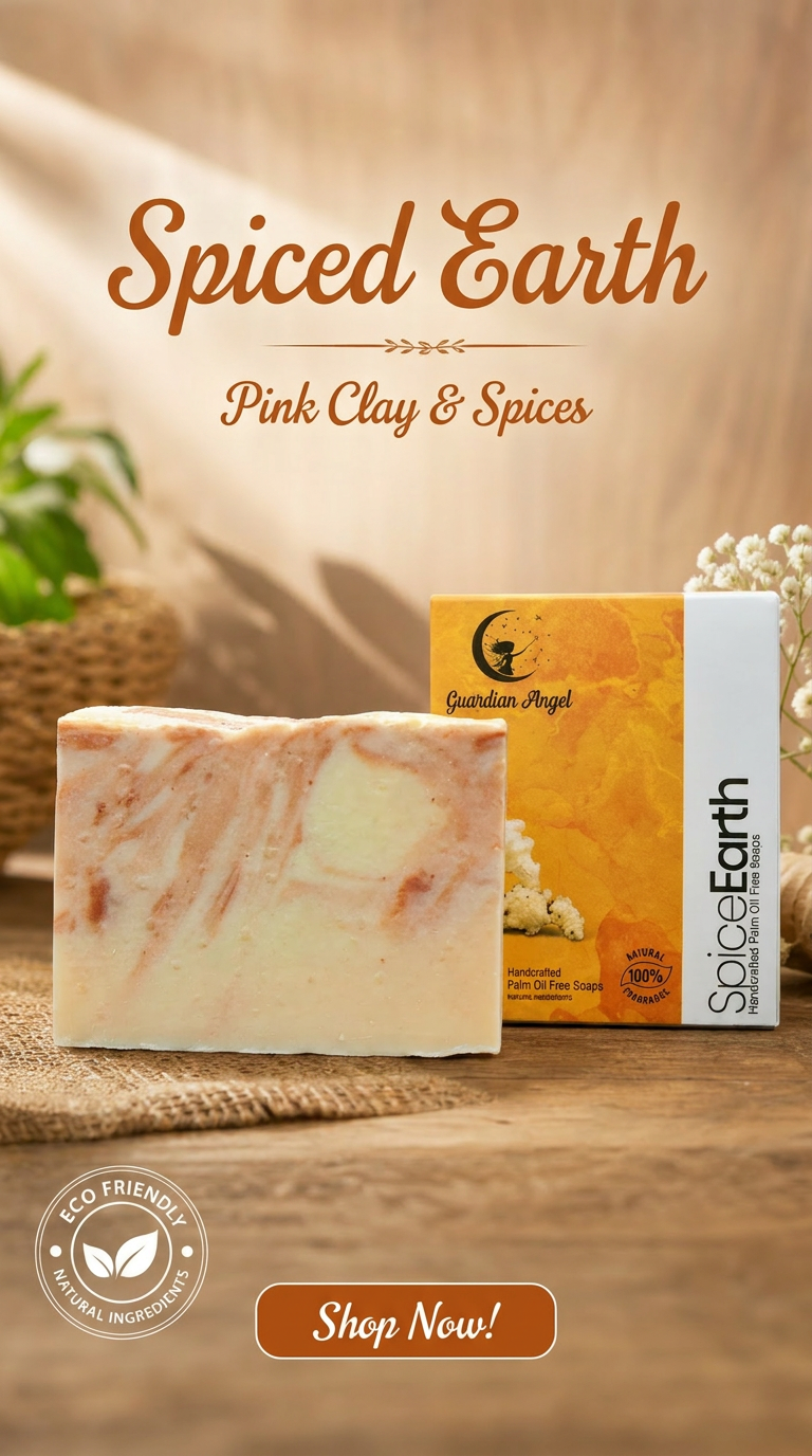 Spiced Earth - Pink Clay, Sweet Orange & Ginger