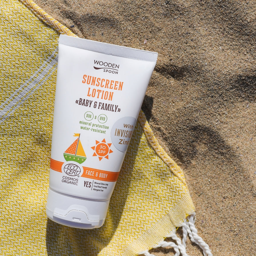 Organic Sunscreen Lotion Baby & Family 30 SPF- 150ml