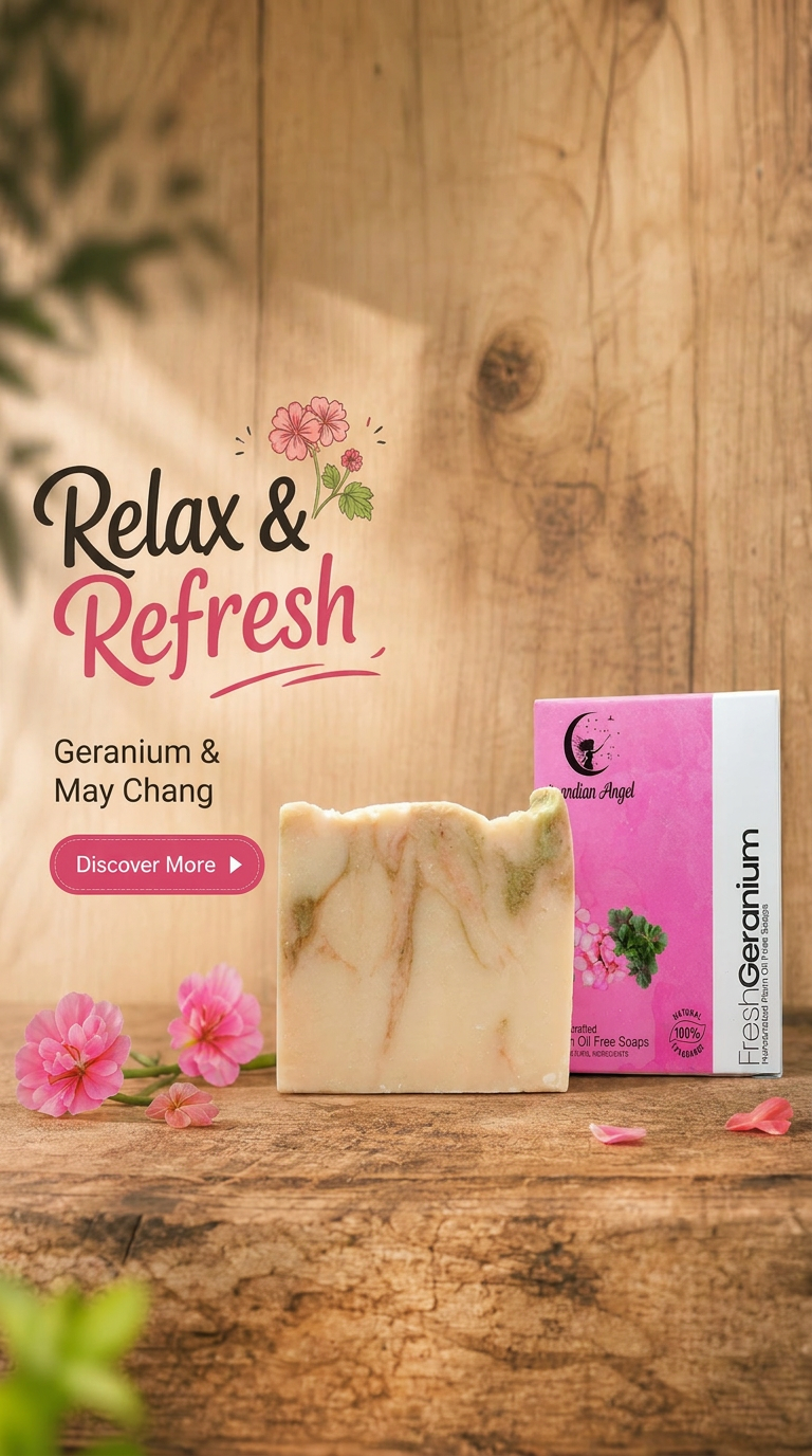 Fresh Geranium - Geranium, Lemon, Pink Clay, Spinach & May Chang