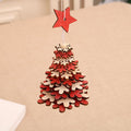 Wooden Christmas Tree Bell Pendant Room Living Room