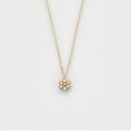 Fresh Sweet And Simple Flower Set Sterling Silver Ring Necklace