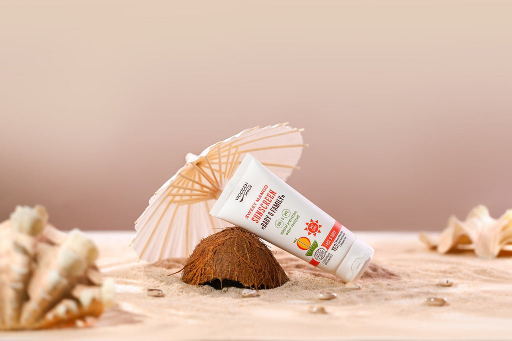 Organic Sunscreen Lotion Baby & Family 50 SPF - Sweet Mango - 150ml