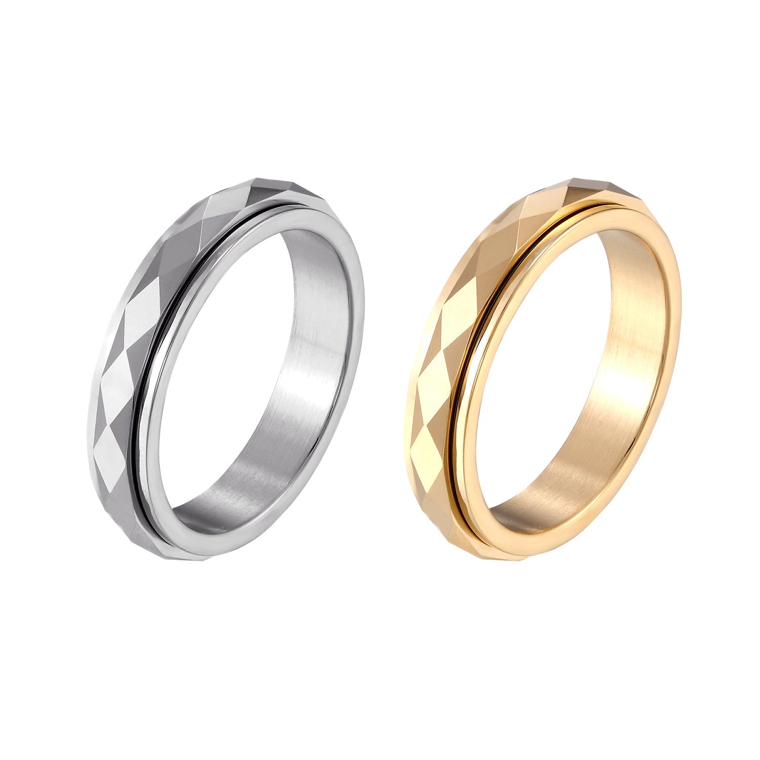 Tungsten Steel Turning Ring For Women Does Not Wear Index Finger