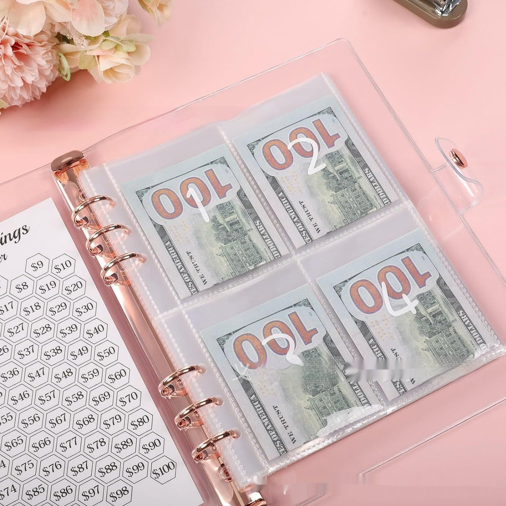 Challenge This Loose-leaf 100-day Saving Certificate Holder Petal Envelope