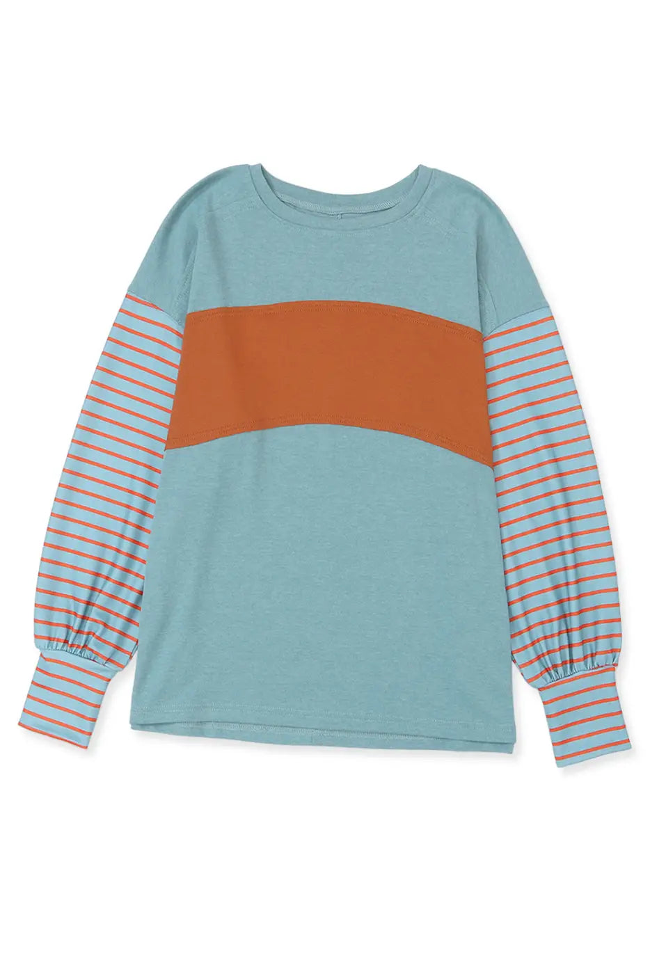 Color Block Bishop Sleeve Top Women UK