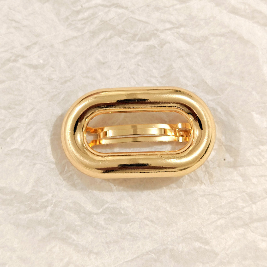 Geometric Metal Concave-convex Elastic Temperament Hair Ring Hair Rope