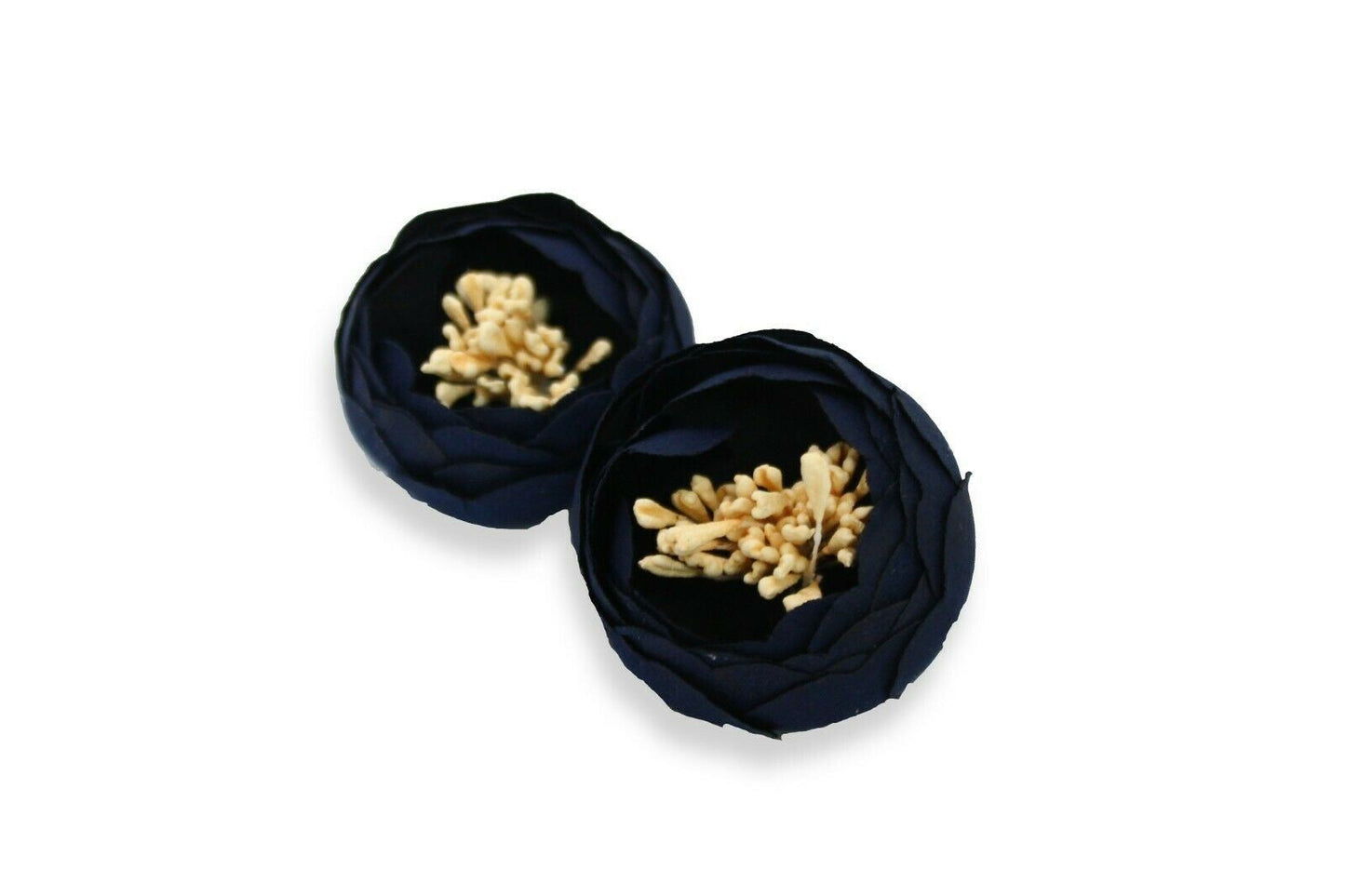 2 x Flower Bud Small Millinery Vintage Supplies Fascinators Trimmings Embellishments