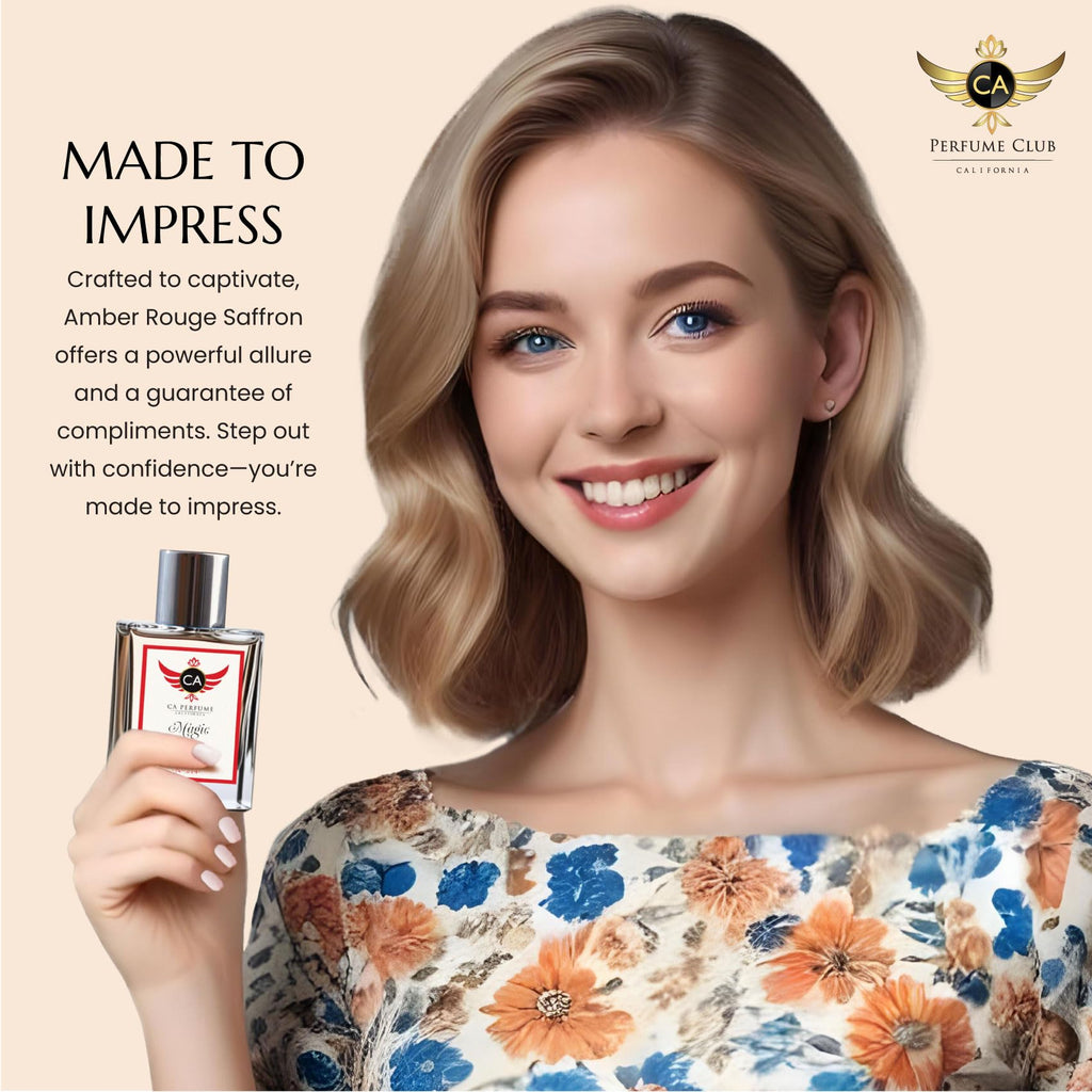 CA Perfume Impression of Amber Rouge Saffron – Unisex Long-Lasting EDP 50ml