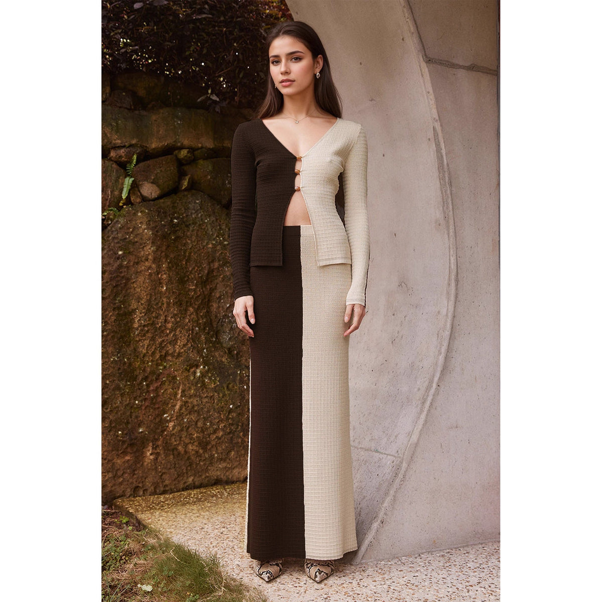 Fashion Women's Wear Temperament Commute Color Matching Suit