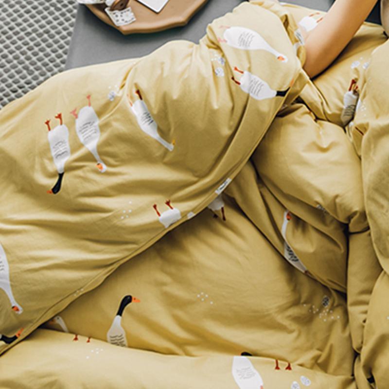 CA514 Cotton Duvet Cover + Bed Sheet + 2 Pillowcases, King, More Patterns Available