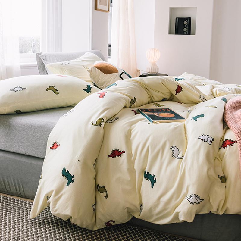 CA514 Cotton Duvet Cover + Bed Sheet + 2 Pillowcases, King, More Patterns Available