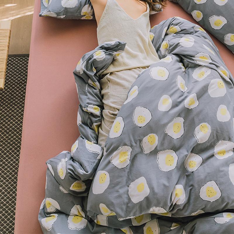 CA514 Cotton Duvet Cover + Bed Sheet + 2 Pillowcases, King, More Patterns Available