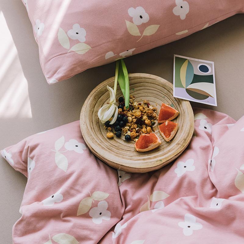 CA514 Cotton Duvet Cover + Bed Sheet + 2 Pillowcases, King, More Patterns Available
