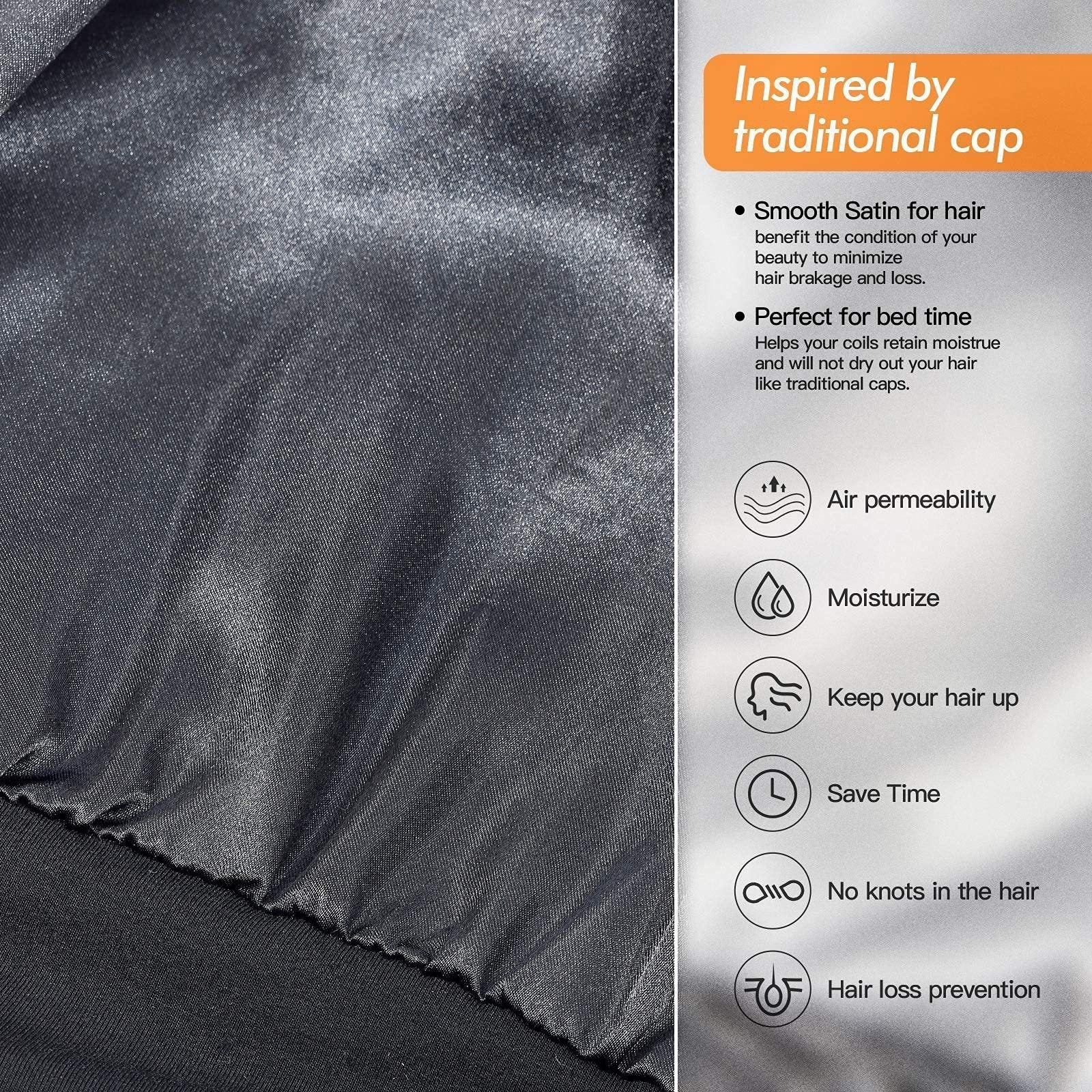 Men's And Women's Adjustable All-night Hair Cover