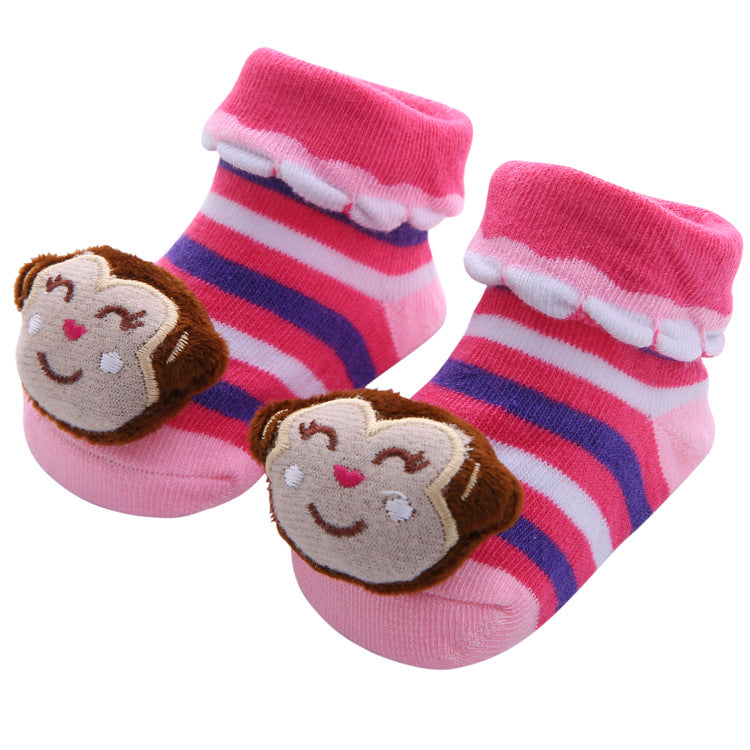 Cartoon Anti-Skid Three-Dimensional Baby Socks Newborn Baby Socks Doll Socks Wholesale