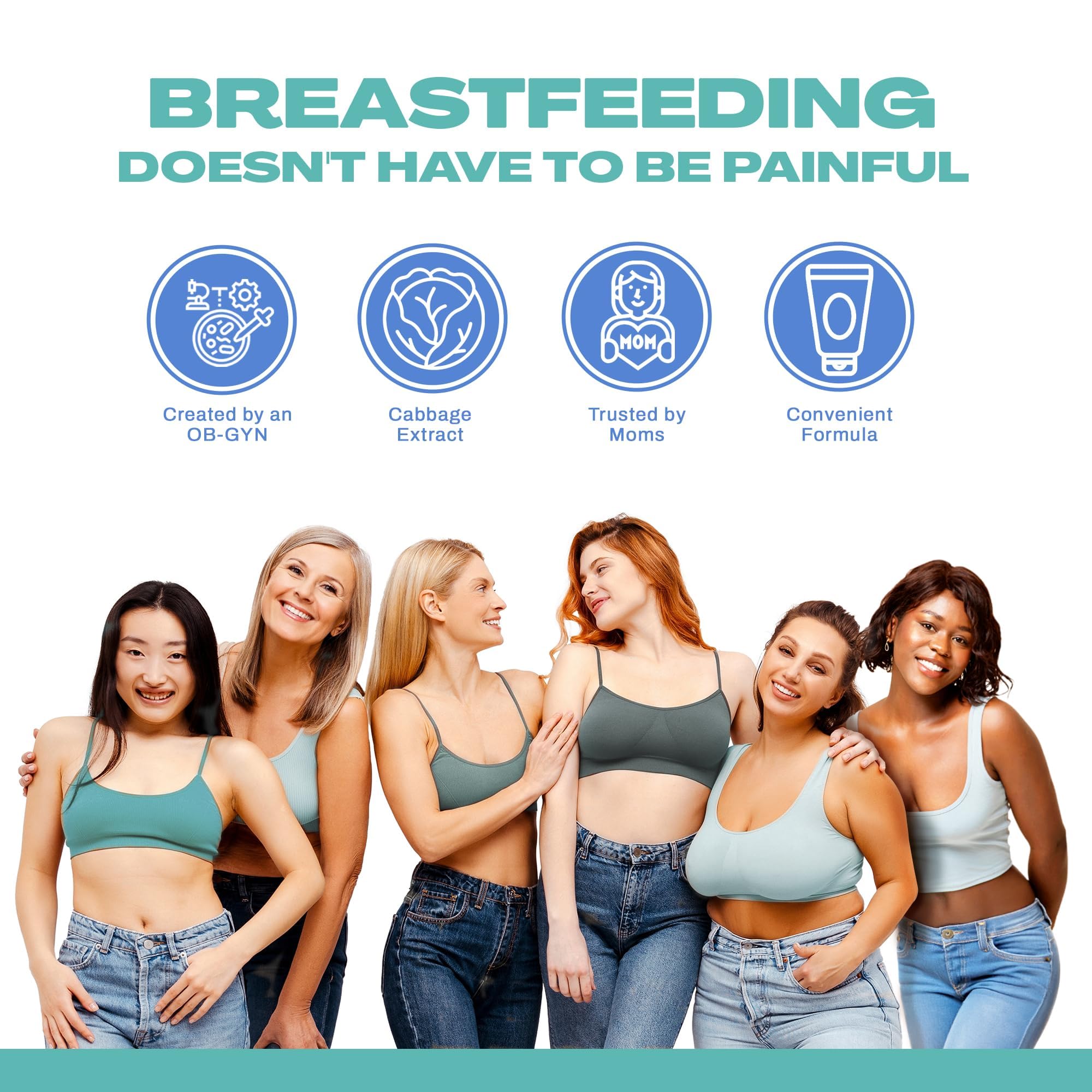 CaboCréme Cabbage Breast Cream for Engorgement & Weaning – 2-pack