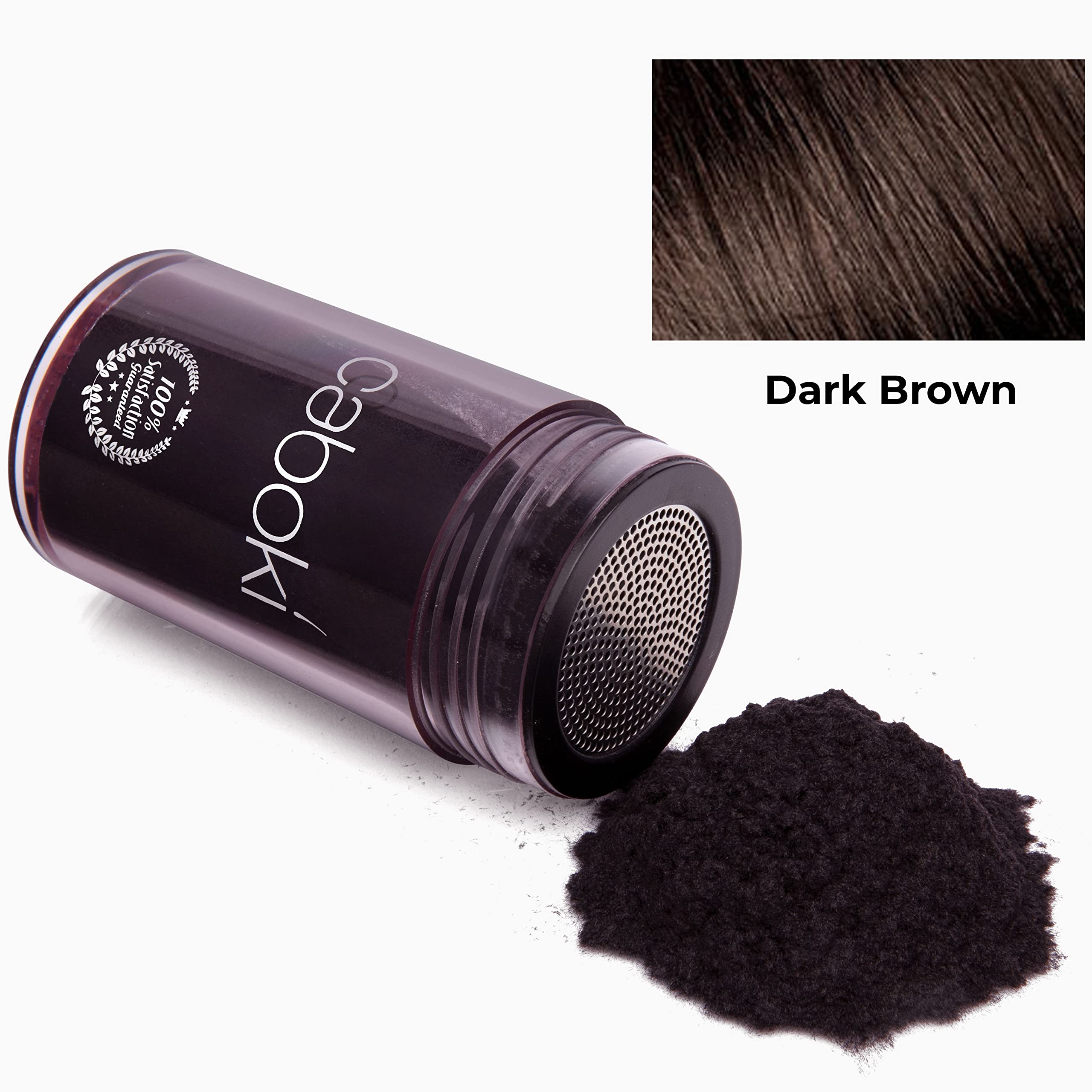 Caboki Hair Loss Concealer – 90-Day Supply, Dark Brown | Instantly Fuller-Looking Coverage
