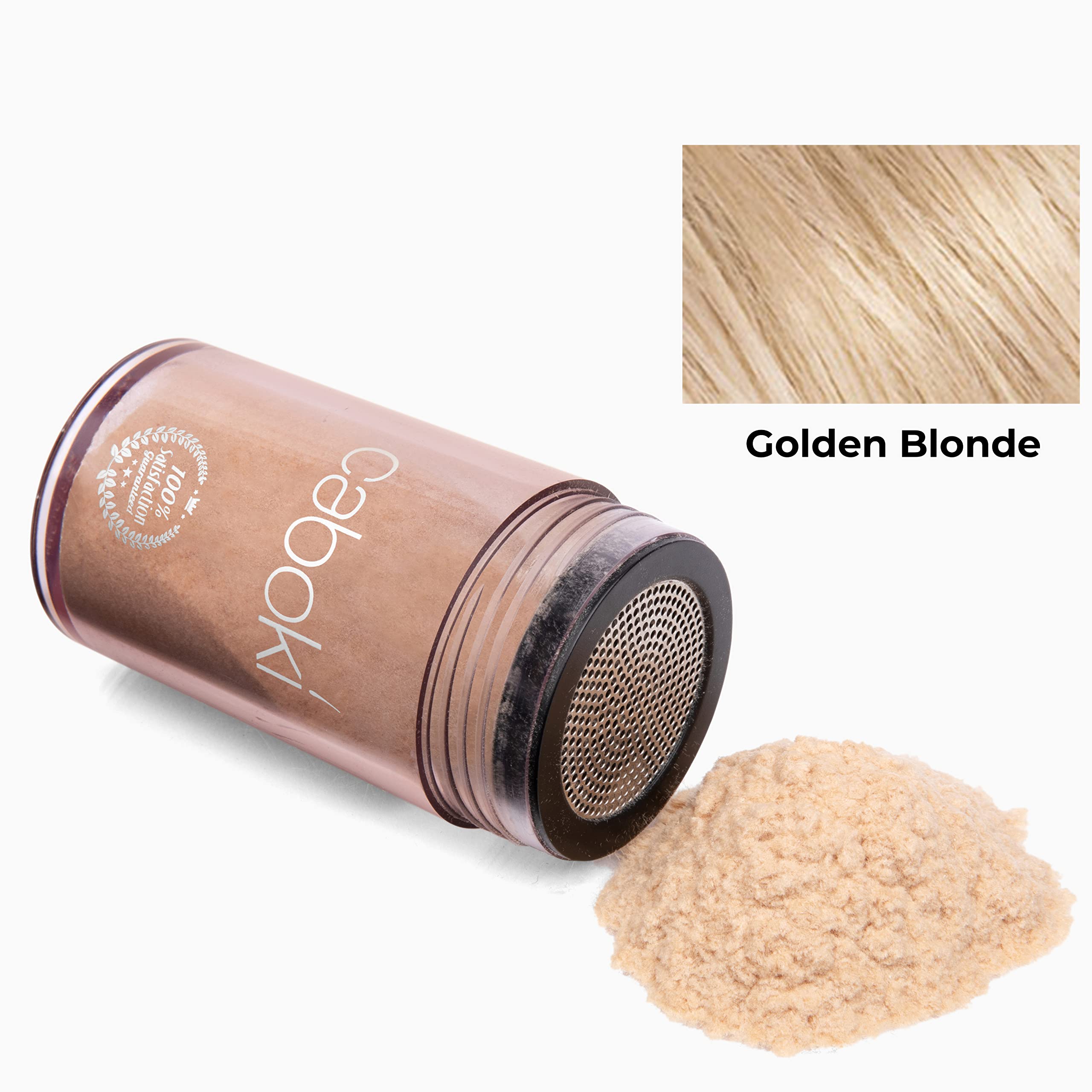 Caboki Hair Loss Concealer – All-Natural Fibers for Fuller-Looking Hair (30g, Golden Blonde)