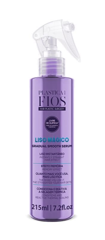CADIVEU Liso Magico Smooth Serum 215ml with Comb – Memory Effect & Frizz Control