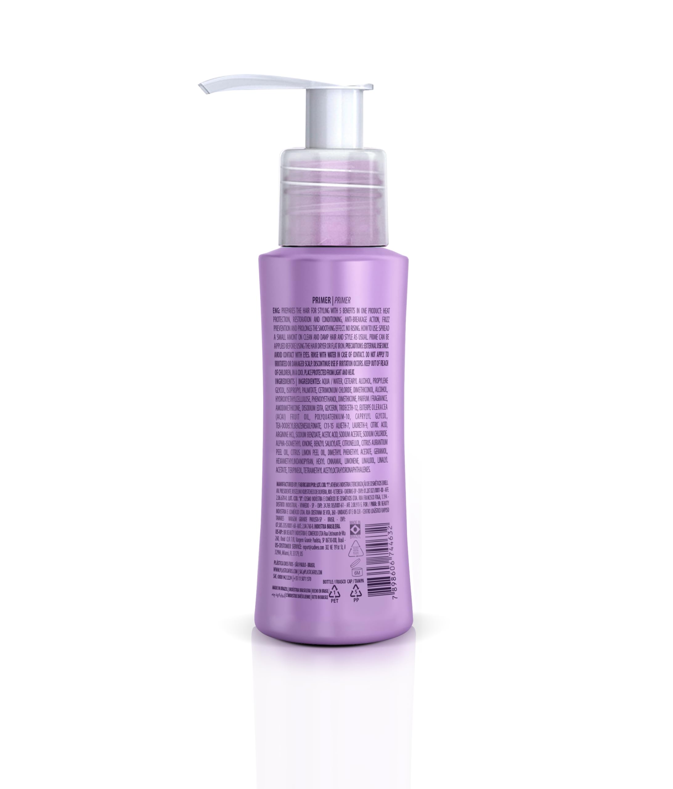 CADIVEU Plastica Dos Fios Smoothing Set – Keratin Hair Smoothing Kit (Shampoo, Conditioner, Hair Primer, Hair Mask)