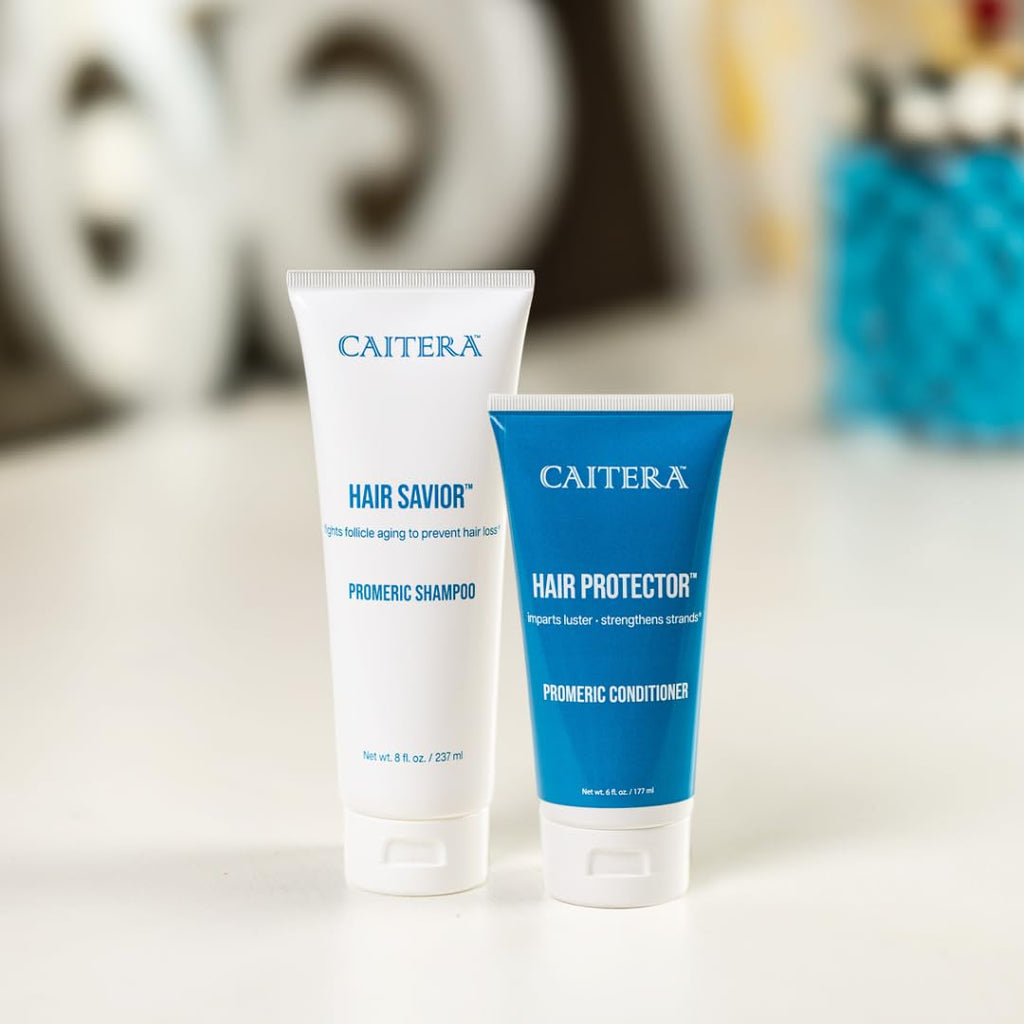 Caitera Promeric Shampoo & Conditioner Bundle for Thicker Hair | Turmeric, Biotin, Procapil