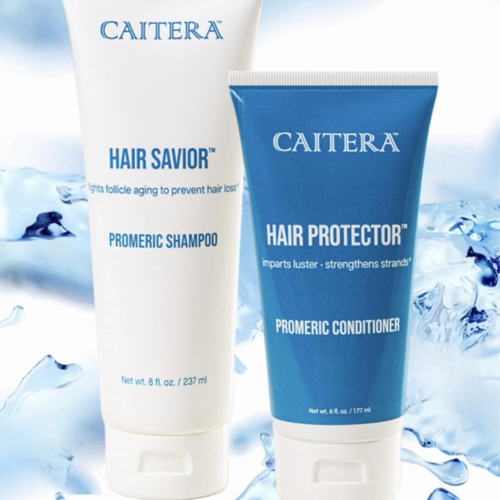 Caitera Promeric Shampoo & Conditioner Bundle for Thicker Hair | Turmeric, Biotin, Procapil