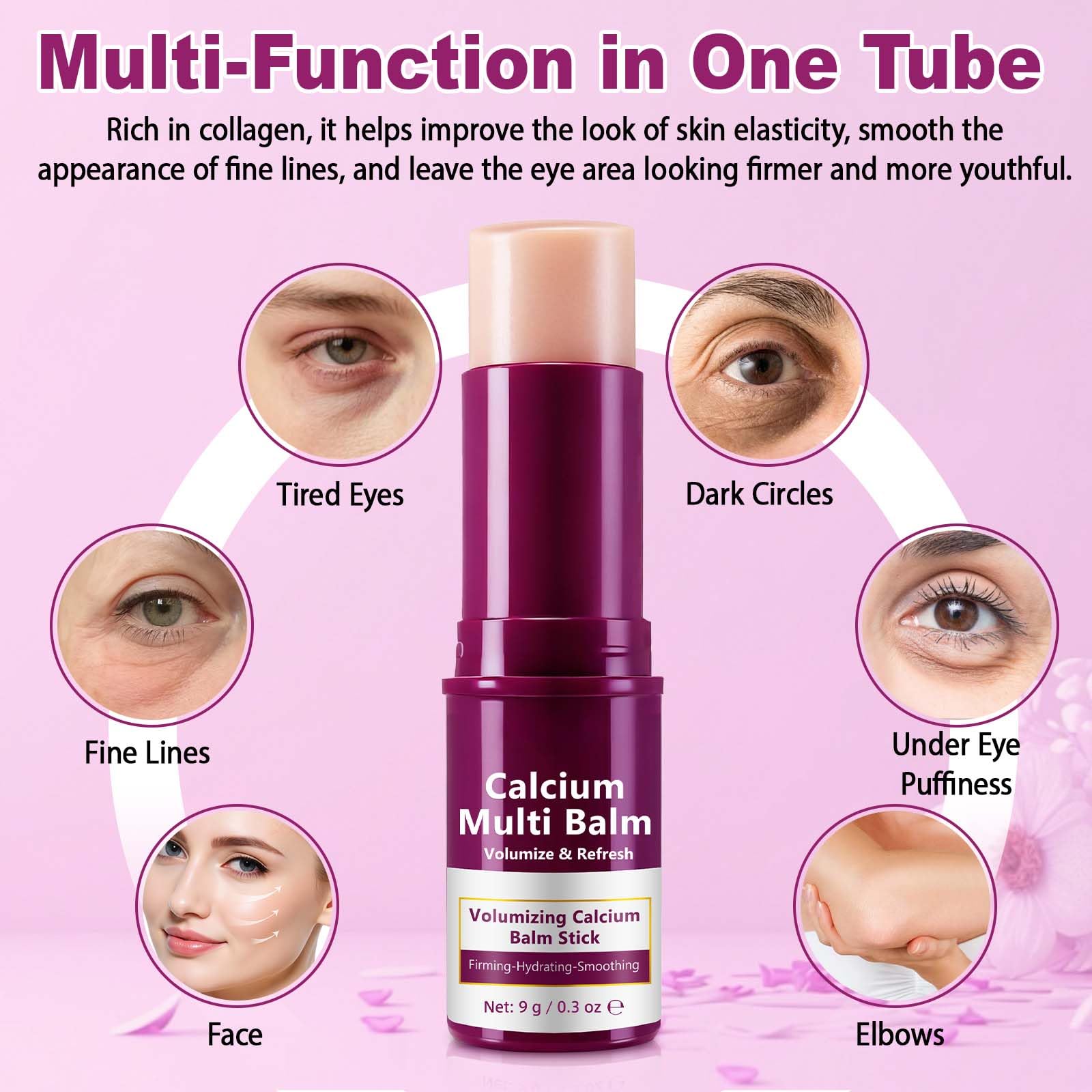 Calcium Multi Balm 2-Pack – Deep Moisturizing Balm Stick for Face, Eyes & Neck