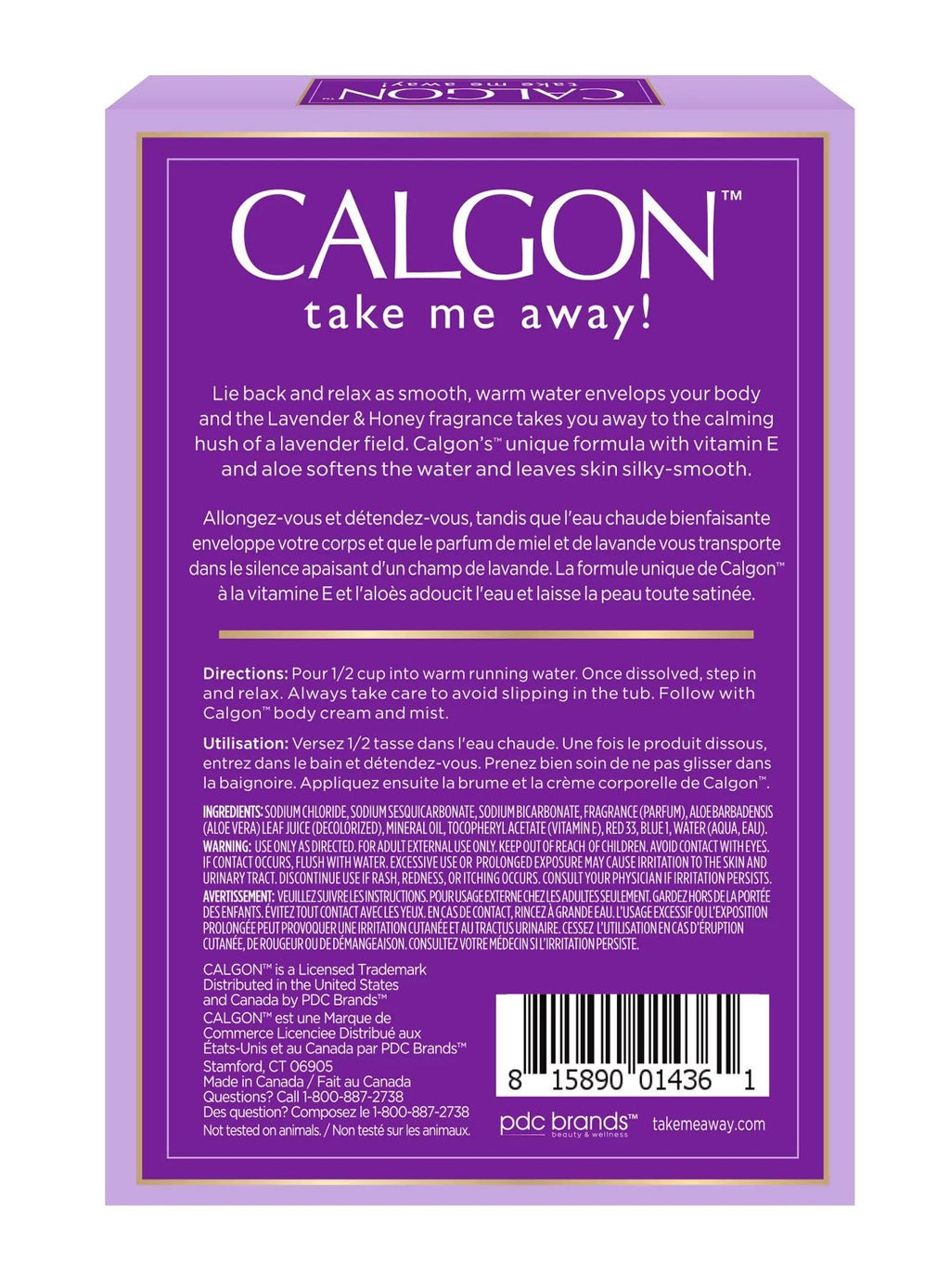 Calgon Ultra Moisturizing Bath Beads – Lavender Vanilla, 30 oz (2 Pack)
