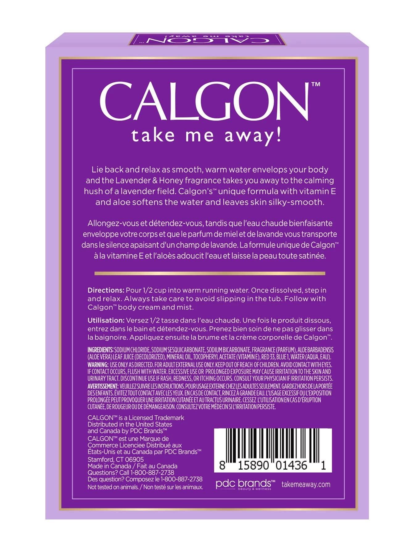 Calgon Ultra Moisturizing Bath Beads – Lavender Vanilla, 30 oz (2 Pack)