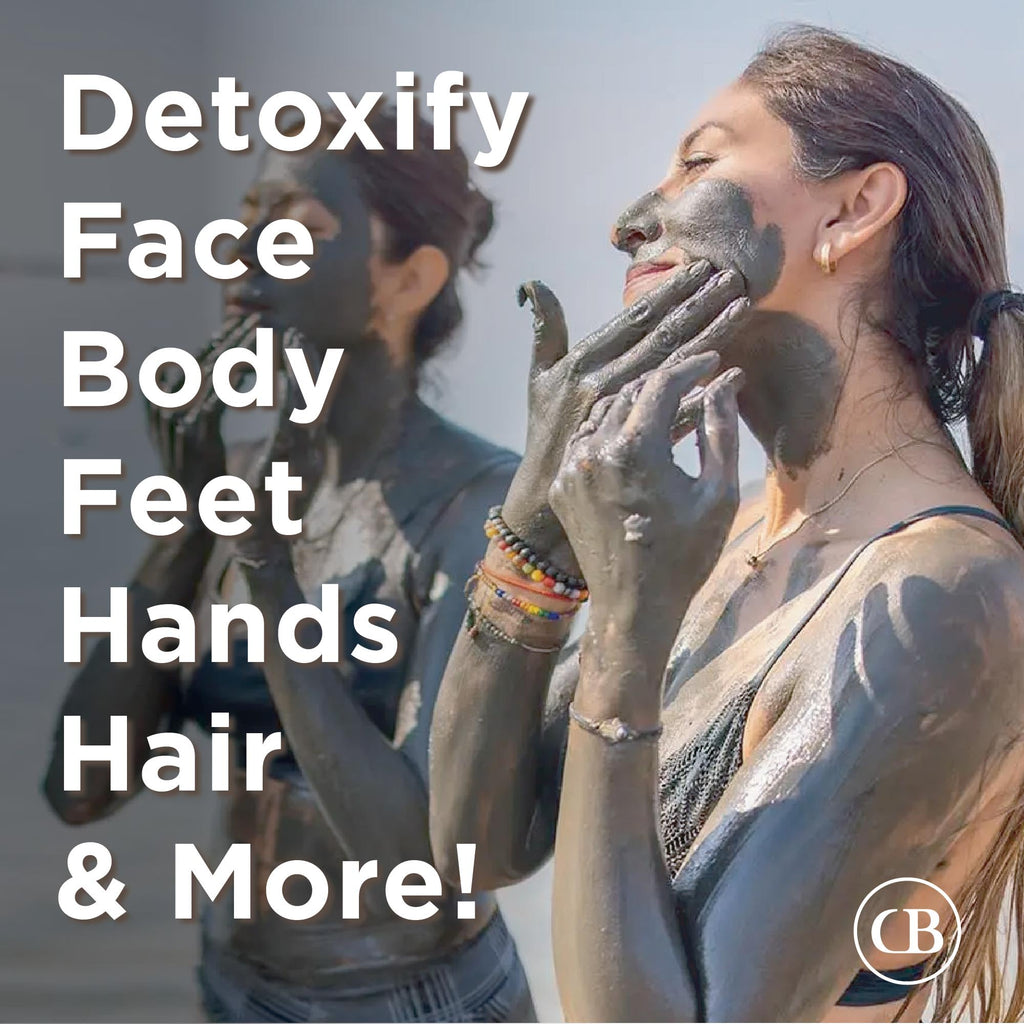 California Biology Kaolin & Calcium Bentonite Clay | Indian Healing Clay for Face & Body | 16 oz